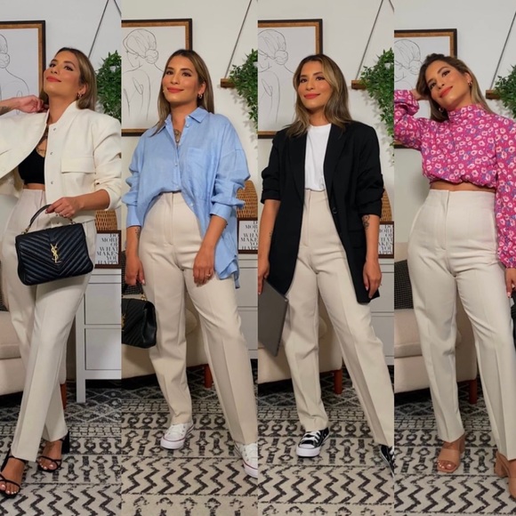 HIGH-WAISTED PANTS - Picture 8 of 8